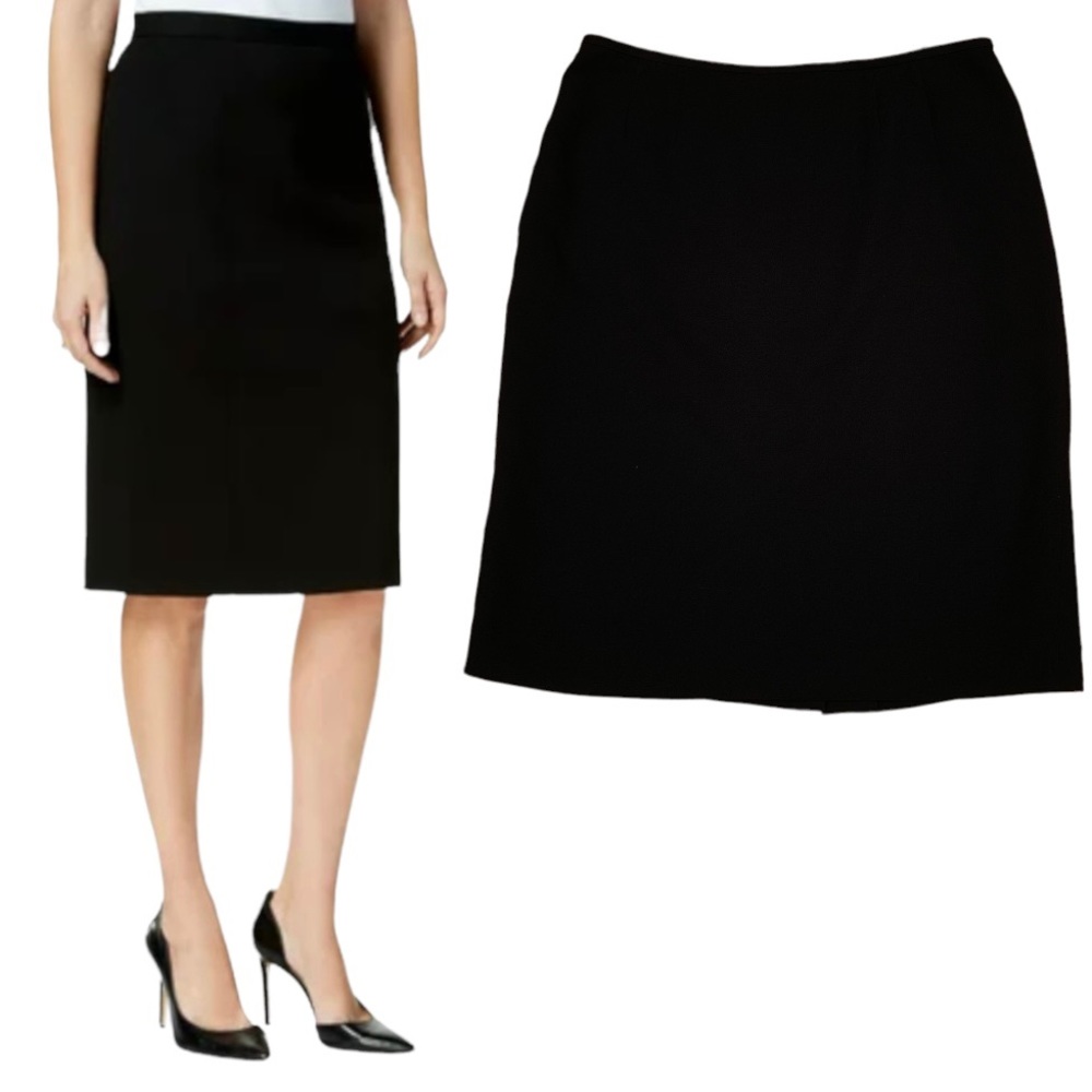 KASPER WOMEN’S PETITE PENSIL MIDI SKIRT - 10P